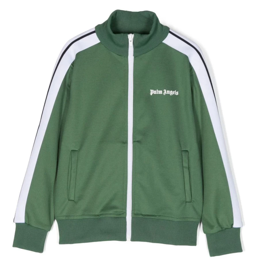KIDS21 Green Palm Angels Track Jacket for Kids - Stylish Athletic Wear
