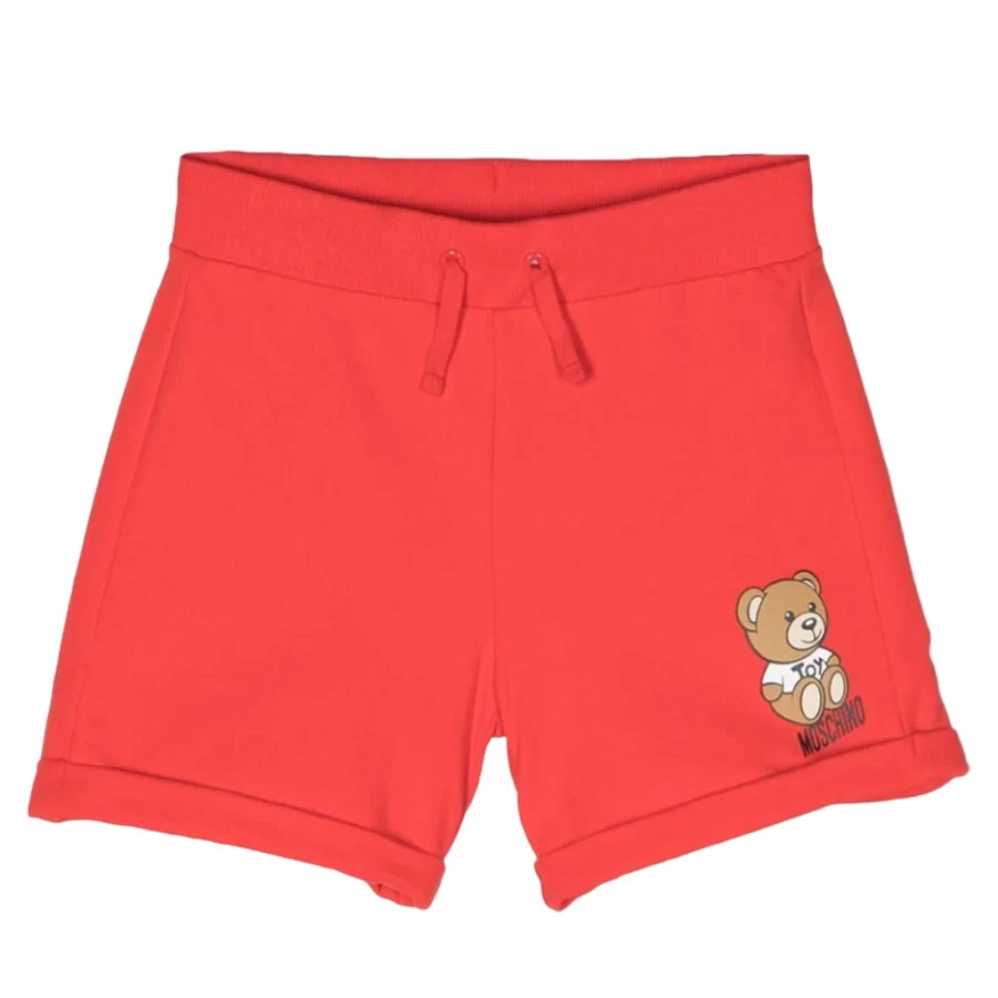 KIDS21 Red Plush Toy Bear Shorts for Kids - Soft & Comfortable Bear-Themed Shorts