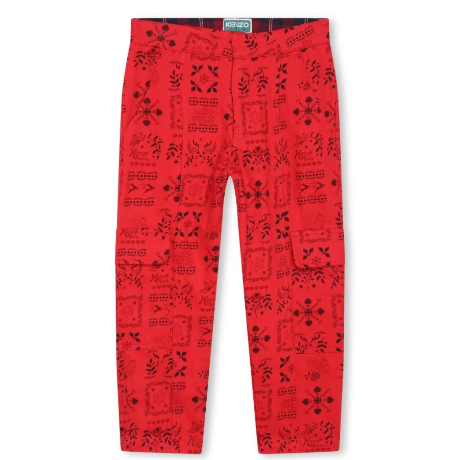 "KIDS21 Red Kids Trousers - Comfortable and Stylish Pants for Children"