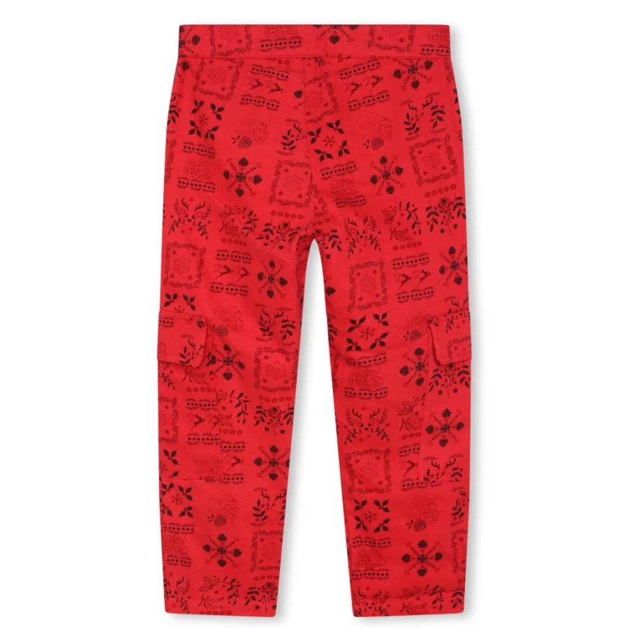 "KIDS21 Red Kids Trousers - Comfortable and Stylish Pants for Children"