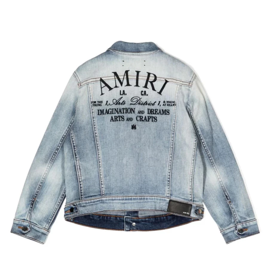 KIDS21 Indigo Arts District Jacket for Kids – Amiri Style Denim Coat