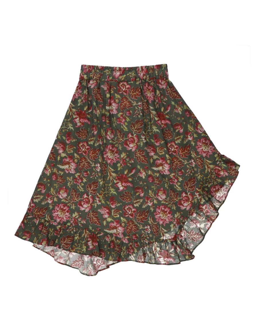 KIDS21 Green Portia Skirt for Kids - Stylish and Comfortable