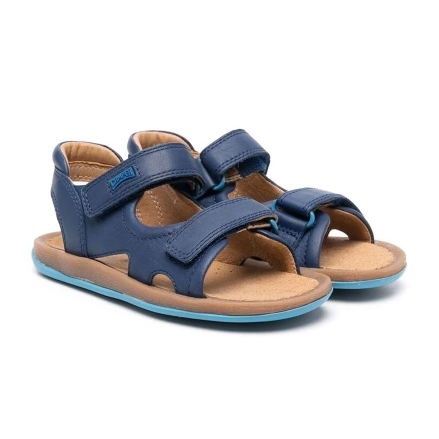 KIDS21 Navy Genuine Leather Sandals for Kids - Comfortable & Durable Footwear