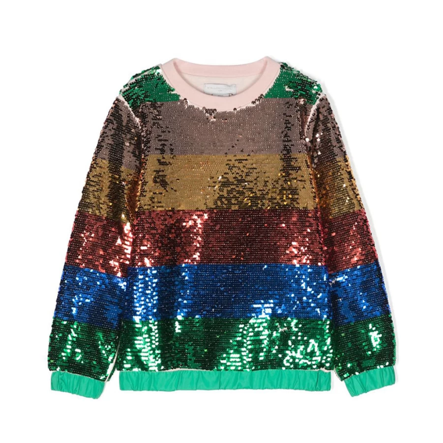 "KIDS21 Multi-Colored Rainbow Sweatshirt for Kids - Vibrant & Comfortable"