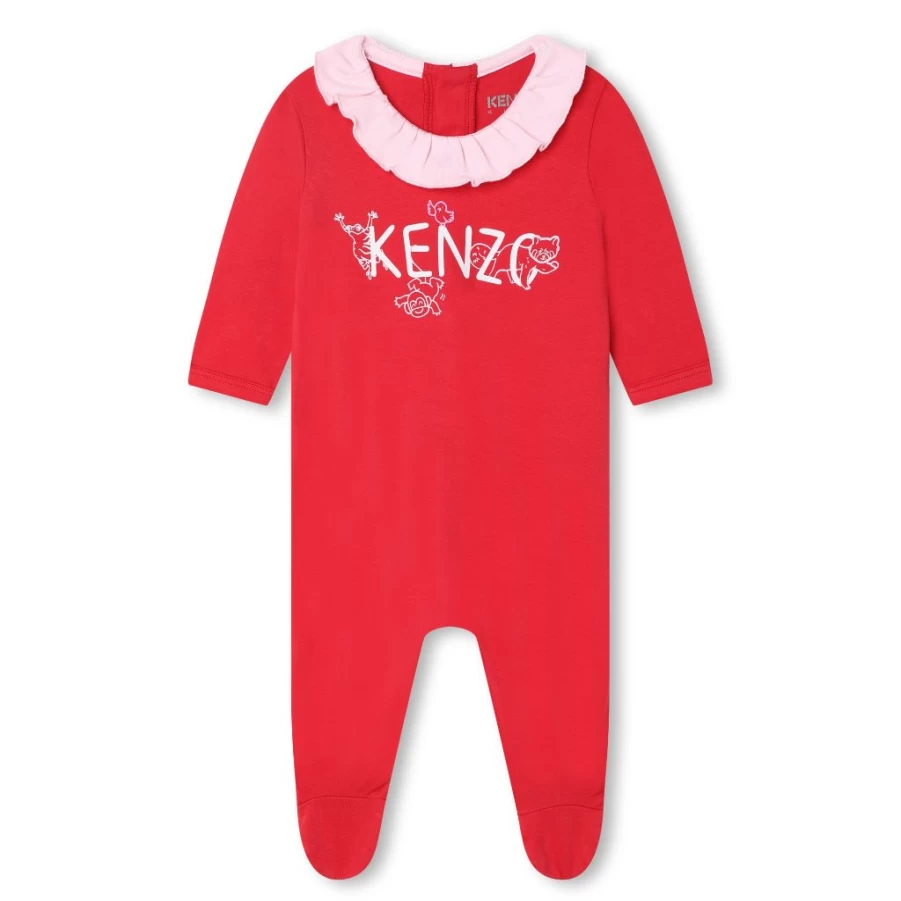 KIDS21 Red Animal Print Kenzo Style Pyjamas for Kids
