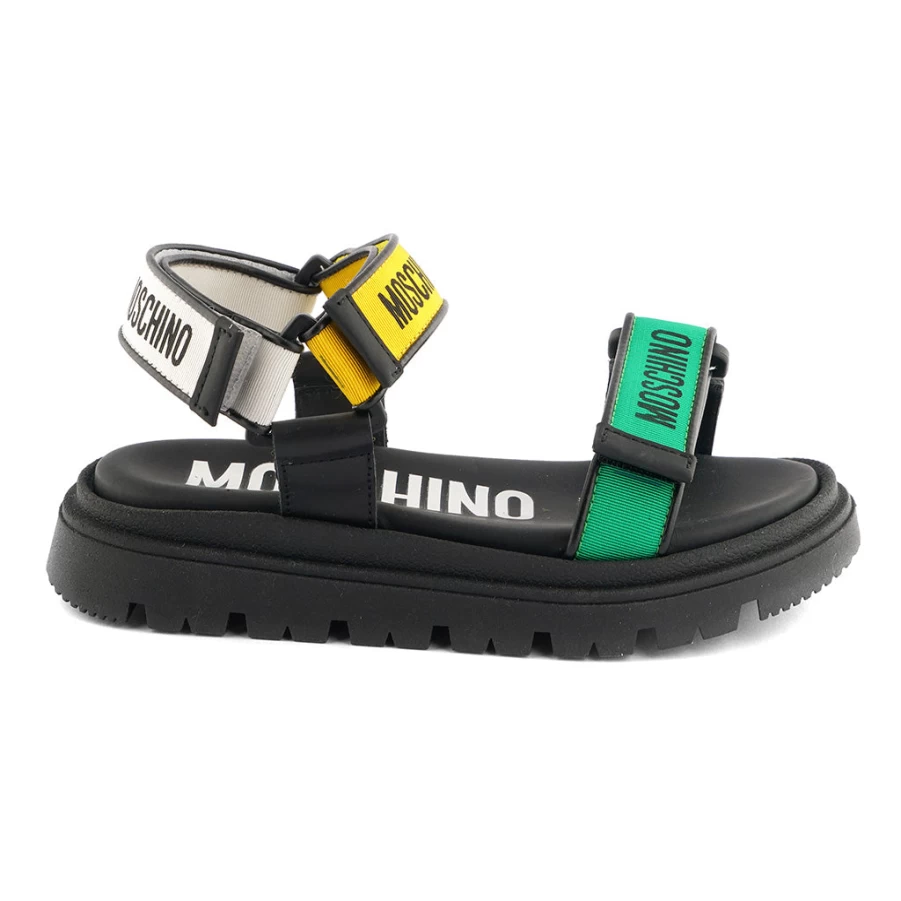 KIDS21 Black Logo Sandals for Kids - Comfortable & Stylish Footwear