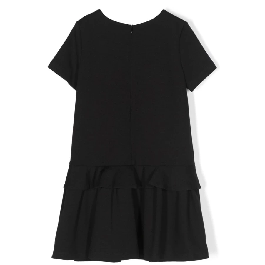 KIDS21 Black Graphic Print Dress for Kids - Stylish & Comfortable
