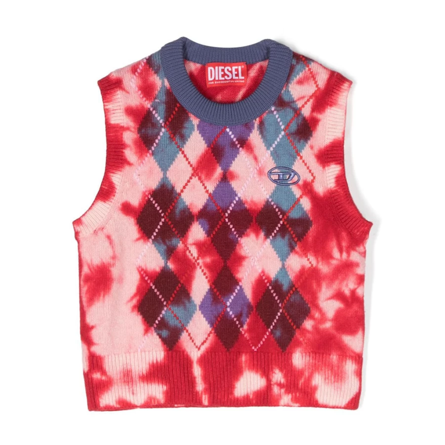 "KIDS21 Red Knitted Sweater Vest for Kids - Warm & Cozy Winter Pullover"