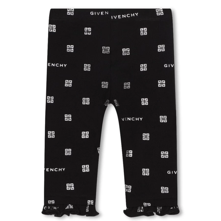KIDS21 Black Logo Leggings for Kids - Stylish & Comfortable Yoga Pants