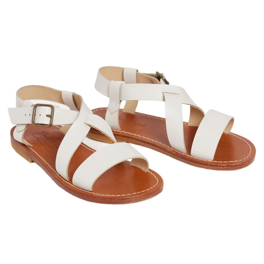 KIDS21 White Caina Sandals for Kids - Comfortable & Stylish Footwear