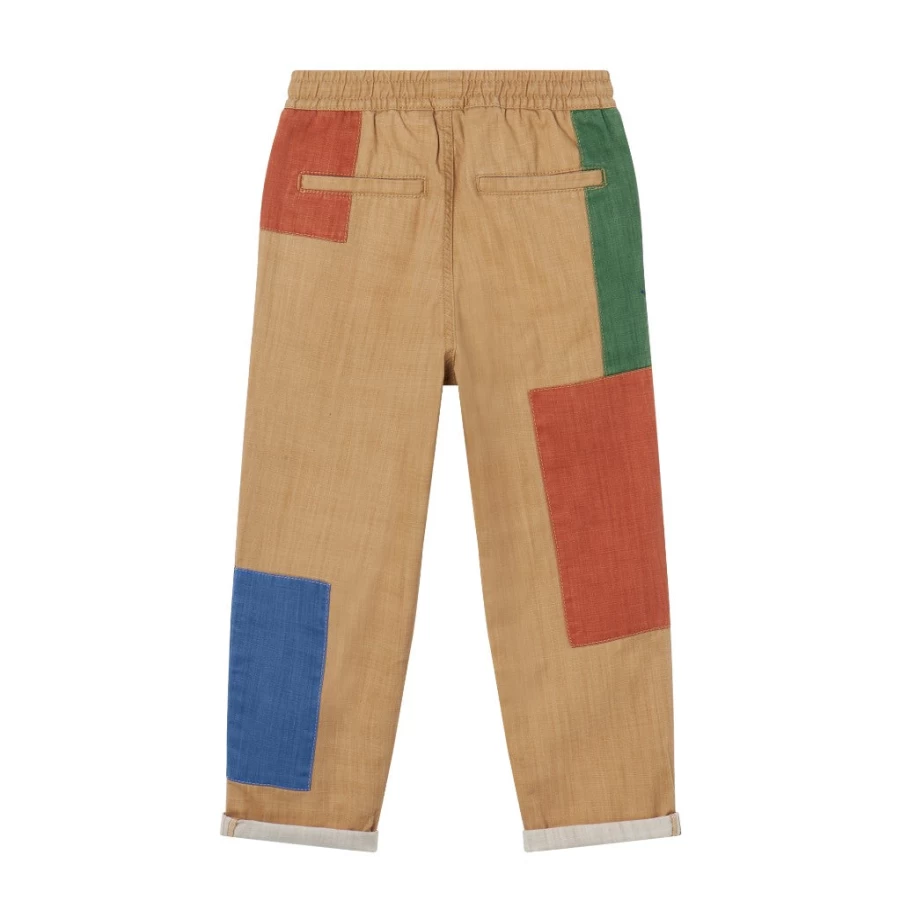 "KIDS21 Beige Checks Trousers for Kids – Stylish and Comfortable"