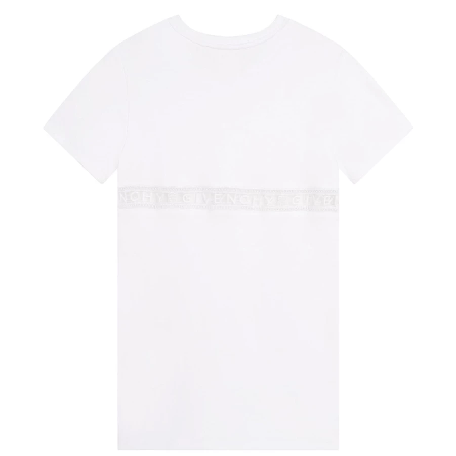 KIDS21 White Logo Panel Dress for Kids - Stylish & Comfortable