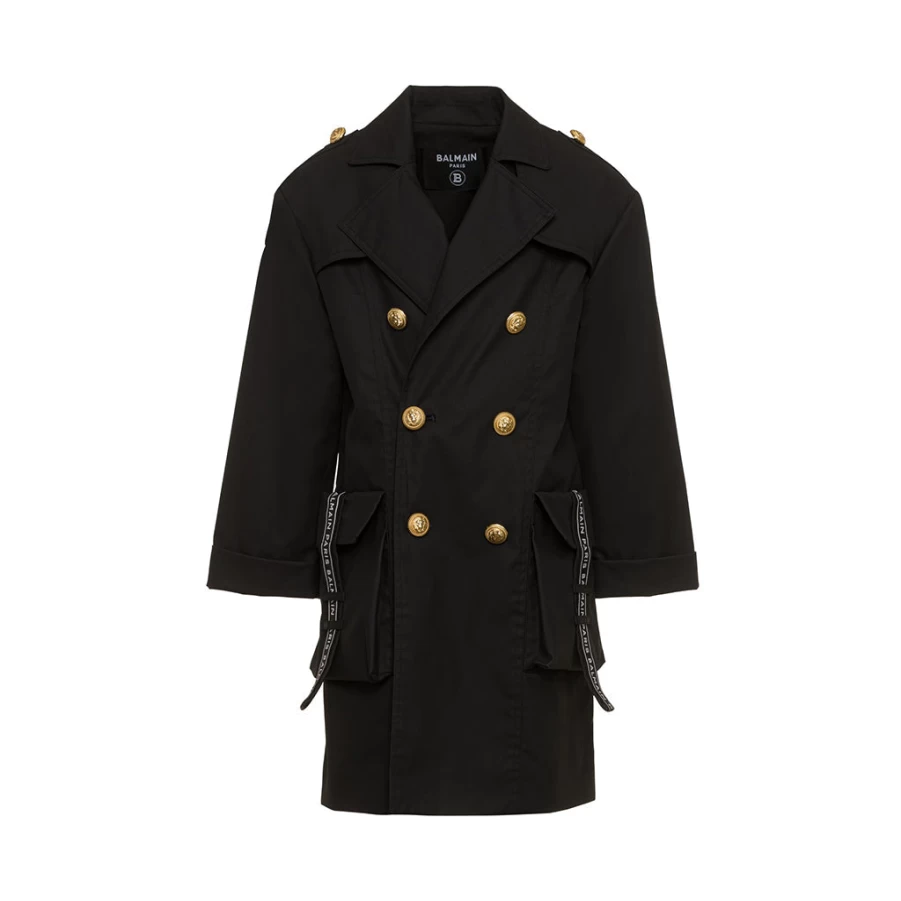 KIDS21 Black Parka Jacket for Kids - Warm Winter Coat, Waterproof, Windproof