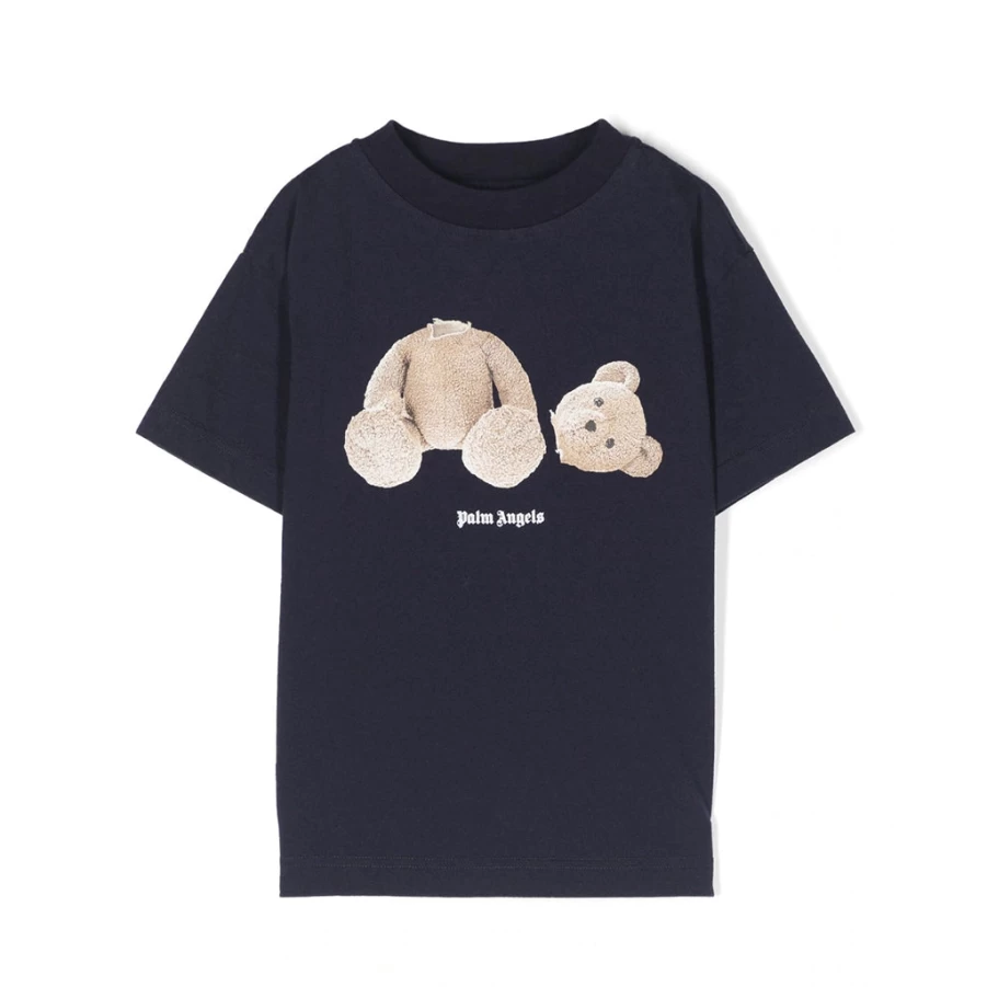 KIDS21 Navy Bear Graphic T-Shirt for Kids - Soft Cotton Casual Tee