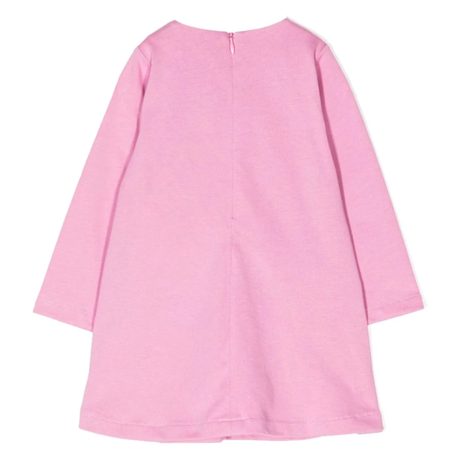 "KIDS21 Pink Puffed Sleeve Dress for Girls - Flowy Ruffle Summer Dress"