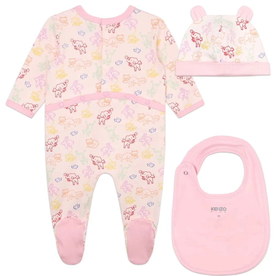 "KIDS21 Pink Three Piece Set for Kids - Stylish Matching Outfit"