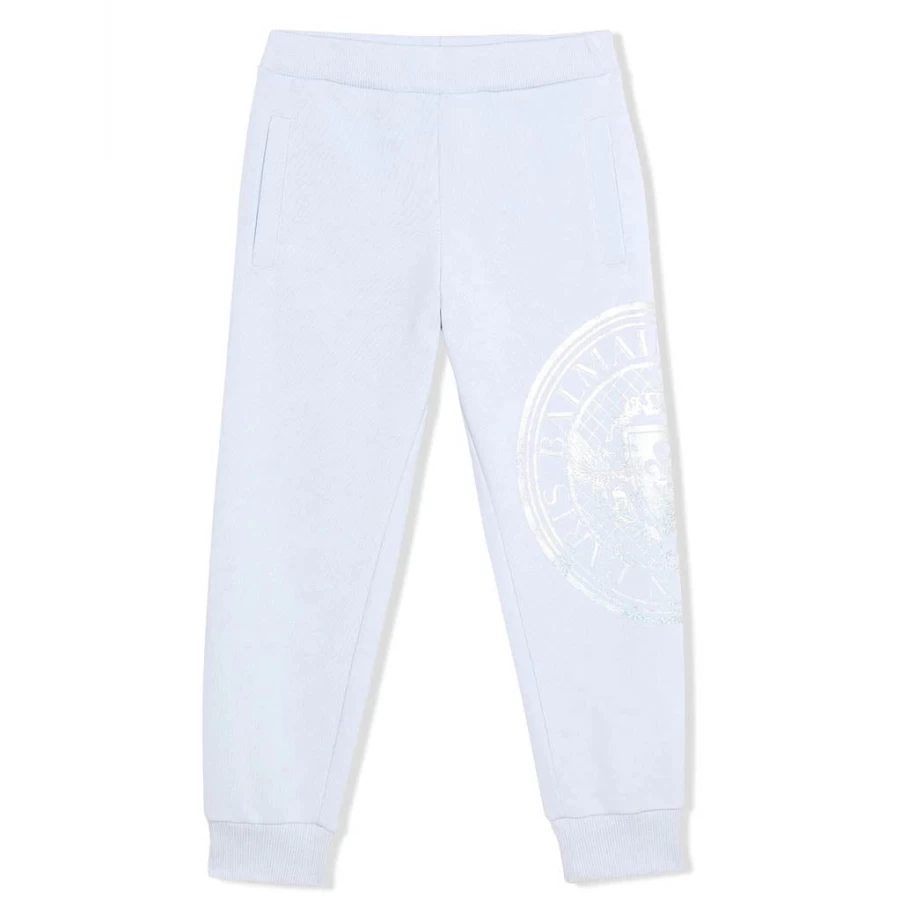 KIDS21 Grey Logo Sweatpants for Kids - Comfortable Casual Joggers