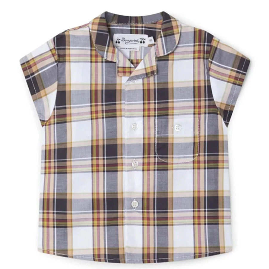 "KIDS21 Gerald Brown Shirt for Kids – Stylish and Comfortable"