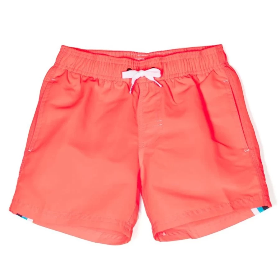 KIDS21 Red Sundek Swim Shorts for Kids - Quick-Dry Comfortable Boys' Swimwear