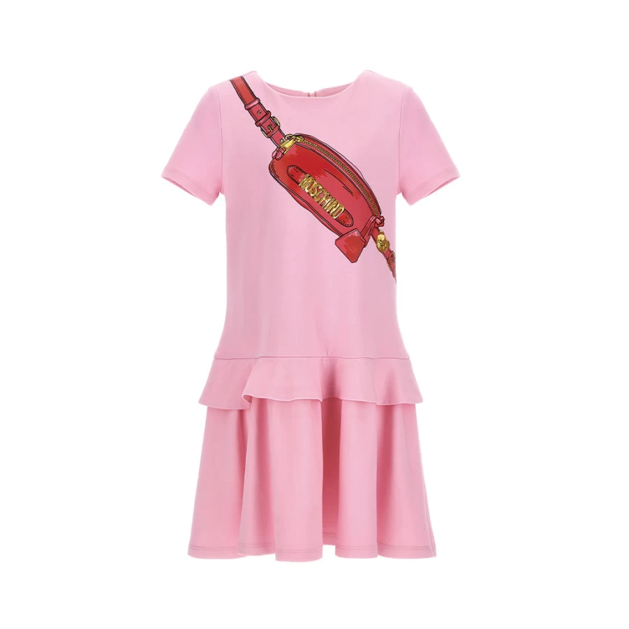 KIDS21 Pink Floral Graphic Print Dress for Girls - Stylish Casual Summer Dress