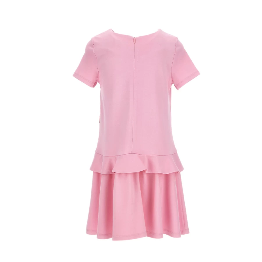 KIDS21 Pink Floral Graphic Print Dress for Girls - Stylish Casual Summer Dress