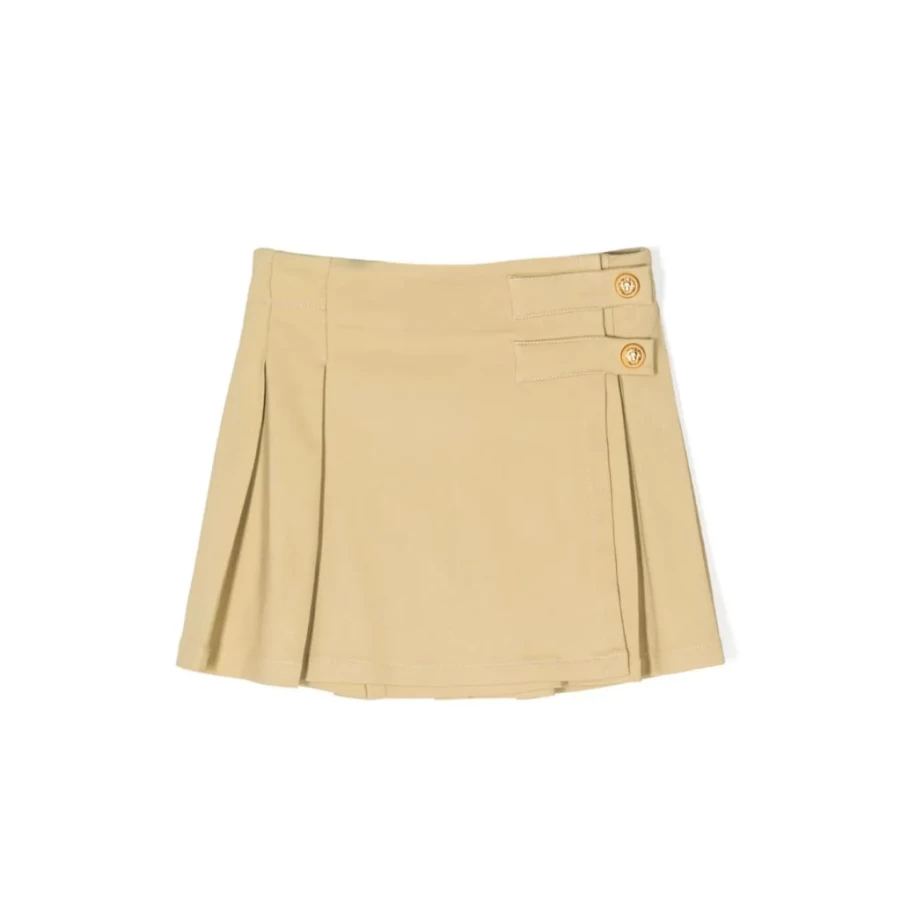 "KIDS21 Green Pleated Skirt for Kids - Stylish & Comfortable"