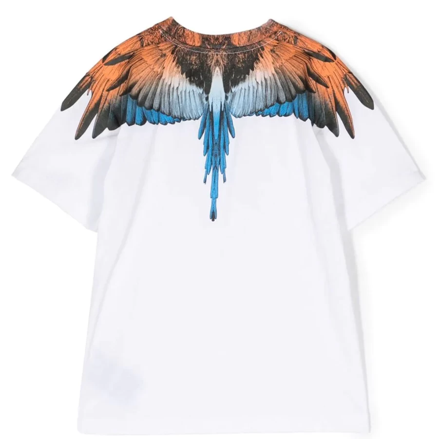 "KIDS21 White Wings Graphic T-Shirt for Kids - Soft Cotton Tee with Printed Design"