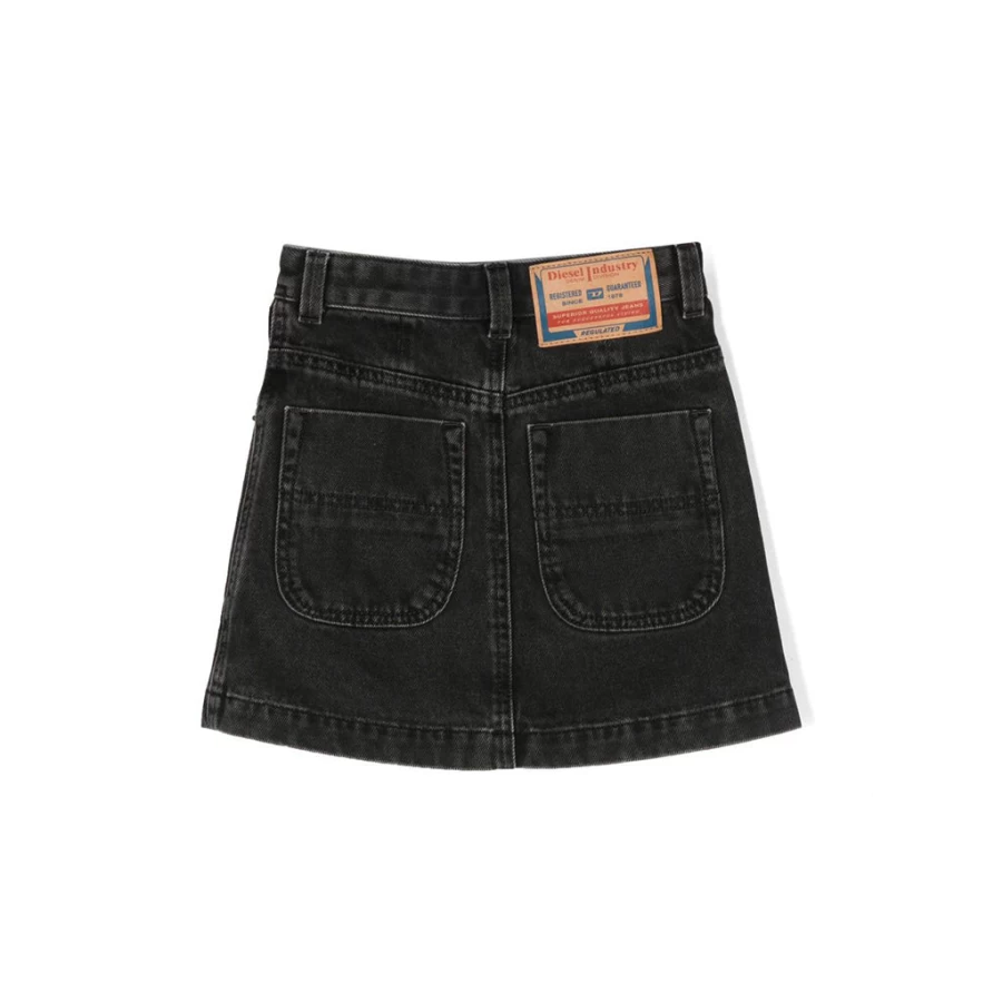 KIDS21 Navy Denim Skirt for Kids - Classic Blue Jeans Skirt for Girls