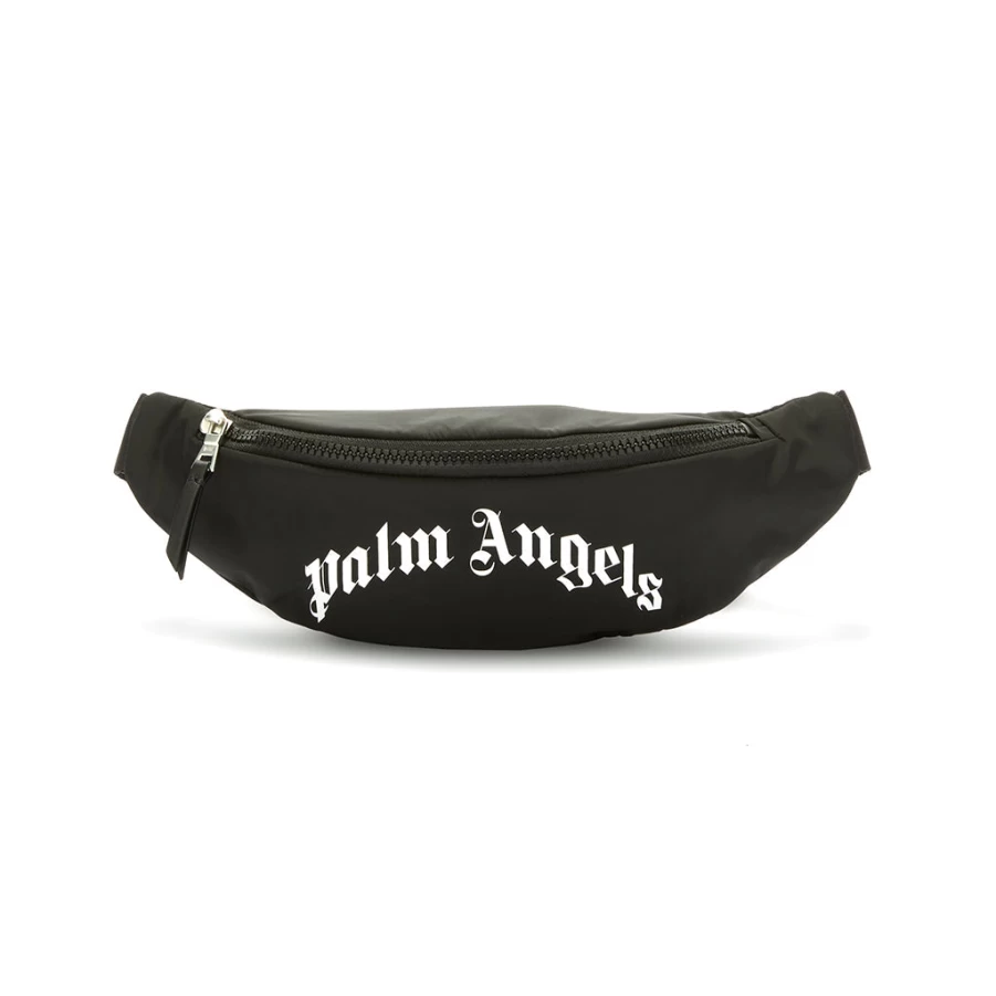KIDS21 Black Curved Logo Waist Bag - Stylish & Functional Fanny Pack for Everyday Use
