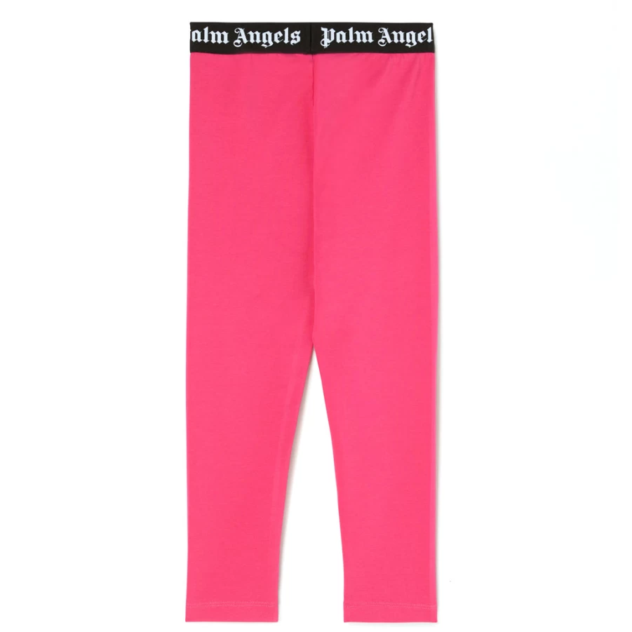 KIDS21 Fuchsia High Waist Logo Print Leggings for Women - Stylish Comfort Workout Yoga Pants