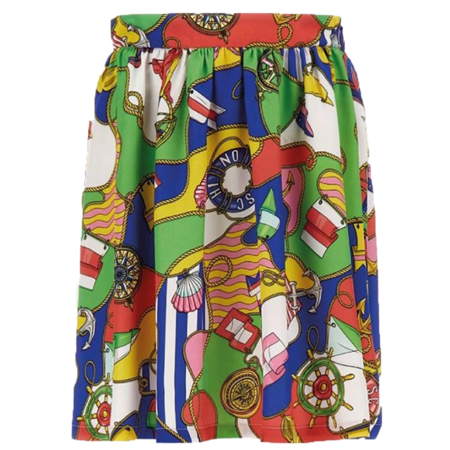 "KIDS21 Multi-Colored Printed Skirt for Kids - Vibrant Patterned Design"