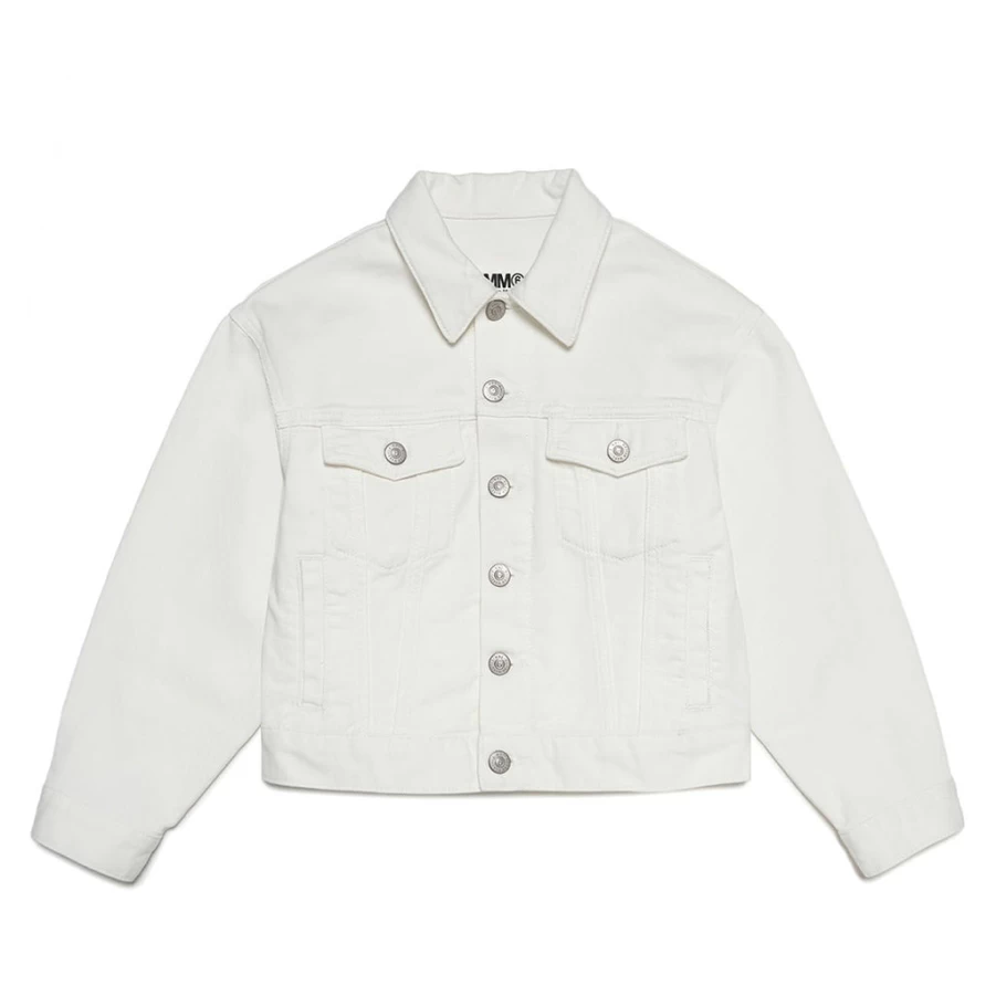 "KIDS21 Ivory Denim Jacket for Kids - Stylish & Comfortable"