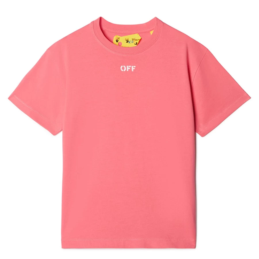 "KIDS21 Pink Off Stamp Graphic T-Shirt for Kids - Soft Cotton Tee"