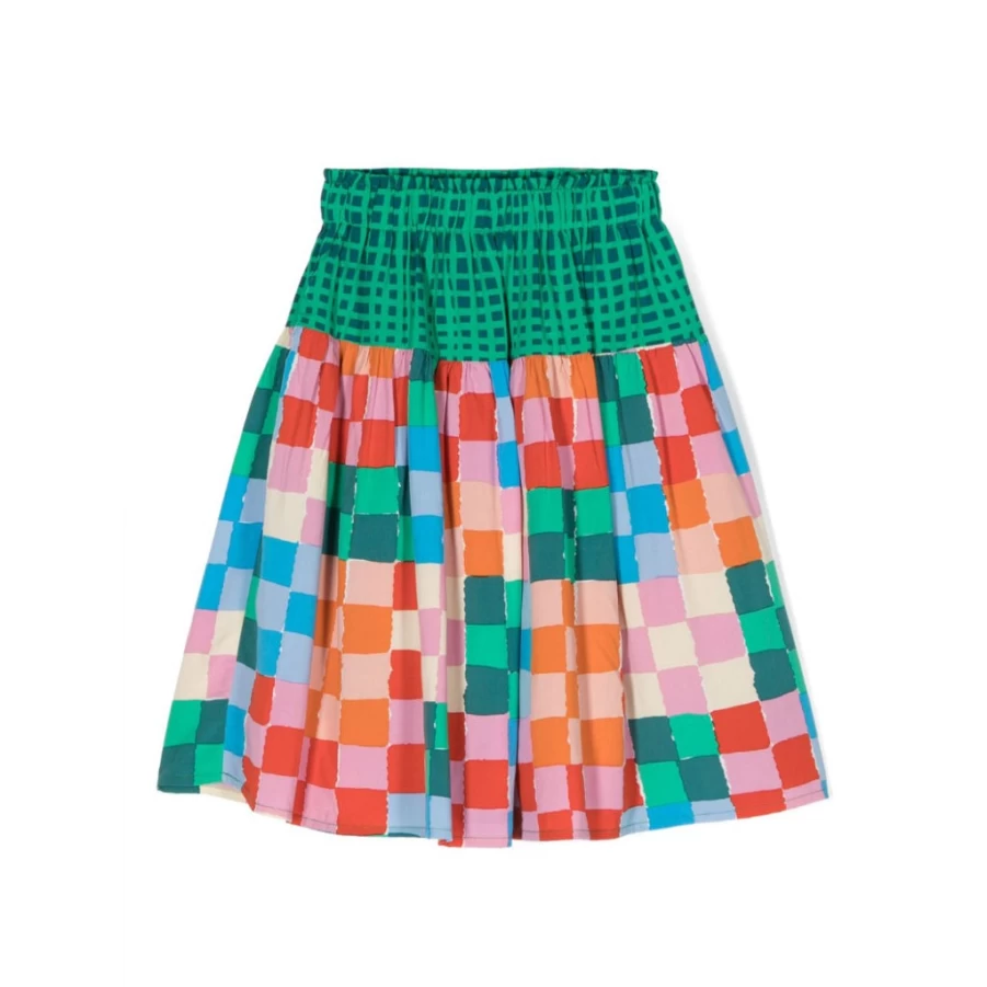 KIDS21 Multi-Colored Checkered Skirt for Kids - Vibrant Plaid Pattern