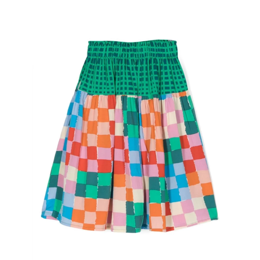 KIDS21 Multi-Colored Checkered Skirt for Kids - Vibrant Plaid Pattern
