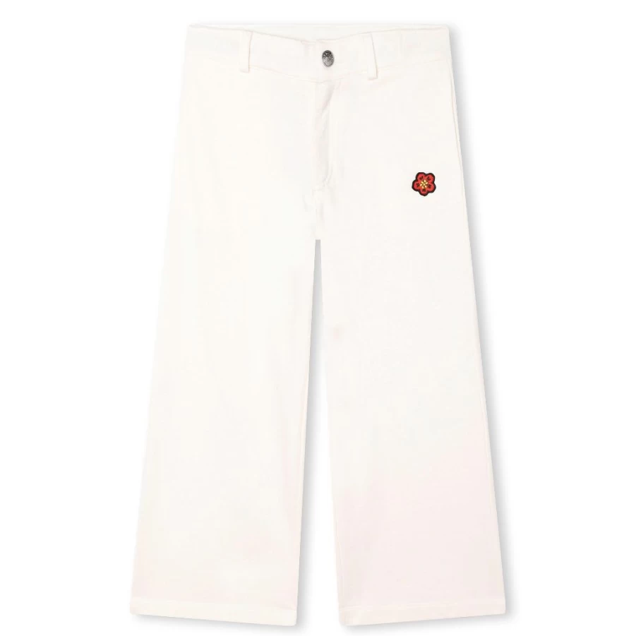 KIDS21 Ivory Boke Badge Trousers for Kids - Stylish and Comfortable Pants