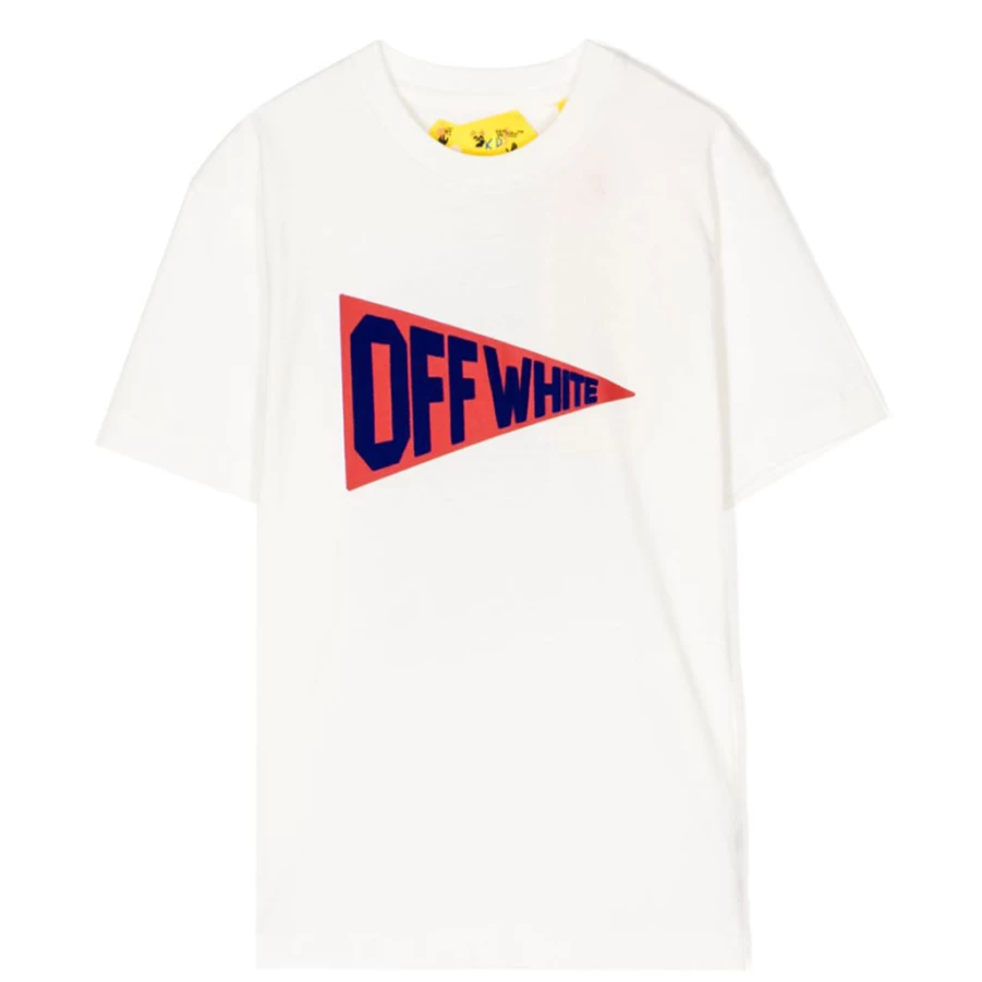 KIDS21 Ivory Flags Logo T-Shirt for Kids - Comfortable Cotton Tee with Unique Design