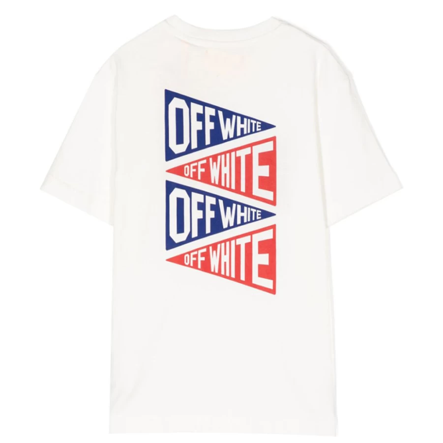 KIDS21 Ivory Flags Logo T-Shirt for Kids - Comfortable Cotton Tee with Unique Design