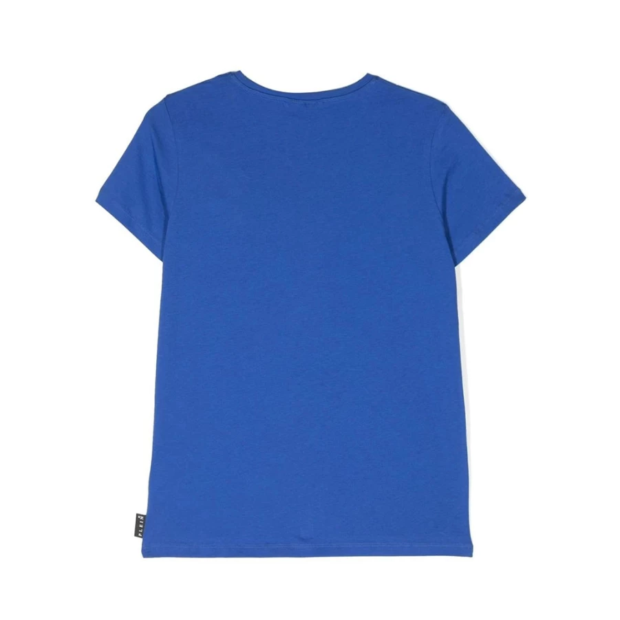 KIDS21 Blue Simple Logo T-Shirt for Kids - Comfortable Cotton Tee with Minimalist Design