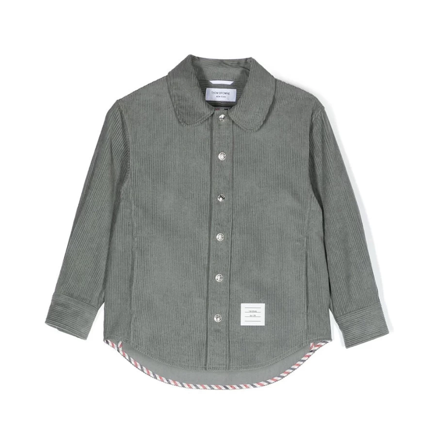 KIDS21 Grey Corduroy Shirt Jacket for Kids - Soft & Stylish Fall Outerwear