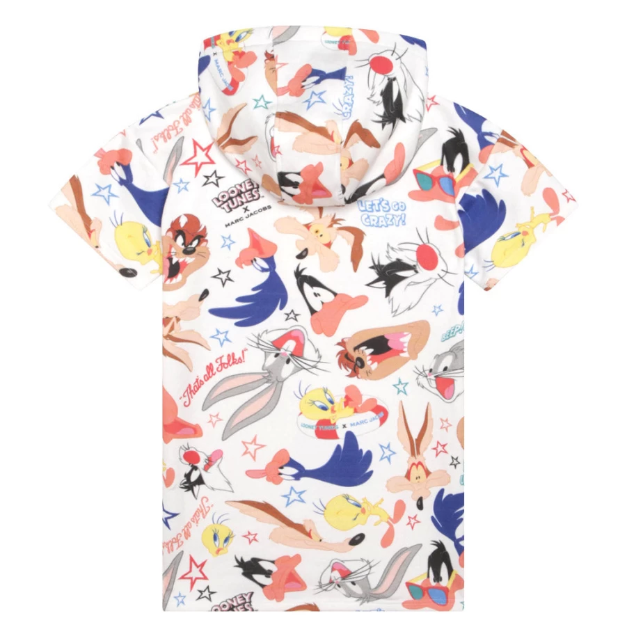 KIDS21 White Looney Tunes X Marc Jacobs Inspired Kids Dress