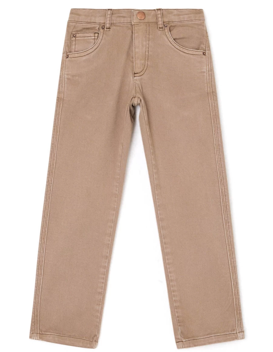 KIDS21 Boys' Dewey Pants - Comfortable Brown Casual Trousers for Kids