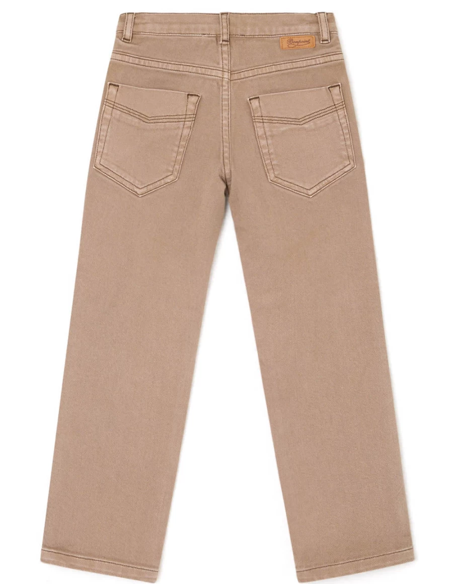 KIDS21 Boys' Dewey Pants - Comfortable Brown Casual Trousers for Kids