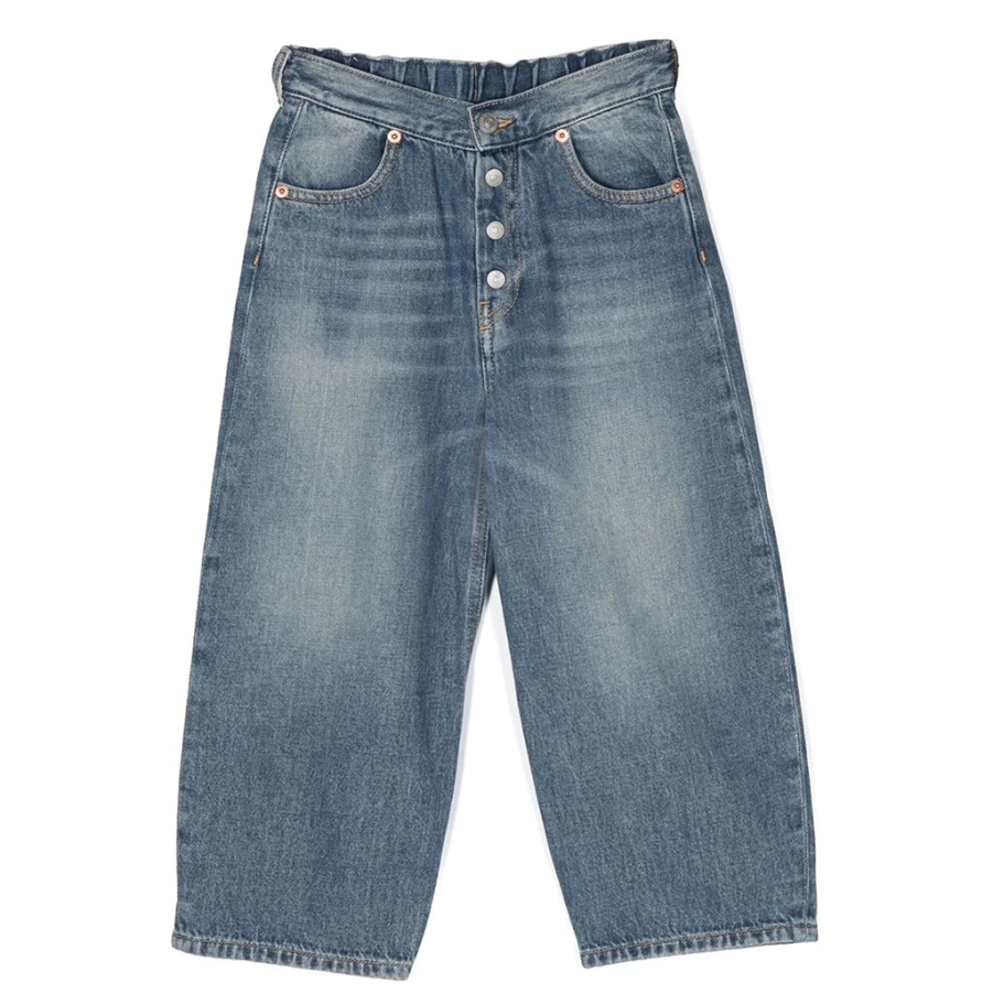 "KIDS21 Washed Indigo Denim Jeans for Kids - Comfortable & Stylish"