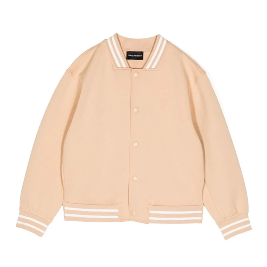 KIDS21 Beige Logo Bomber Jacket for Kids - Stylish & Comfortable Outerwear