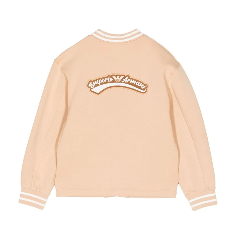 KIDS21 Beige Logo Bomber Jacket for Kids - Stylish & Comfortable Outerwear