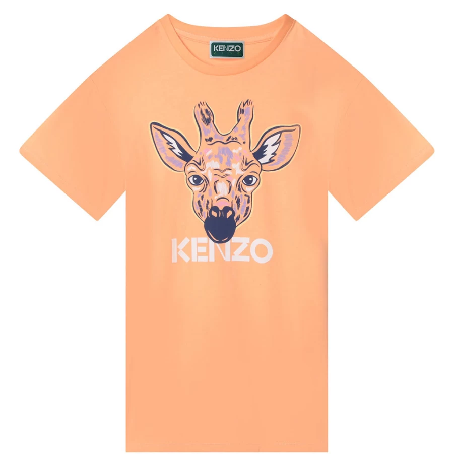 KIDS21 Gold Giraffe Print Dress for Kids - Stylish Animal Pattern Dress