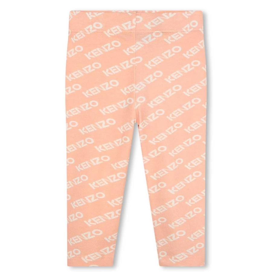 KIDS21 Pink Logo Allover Leggings for Kids