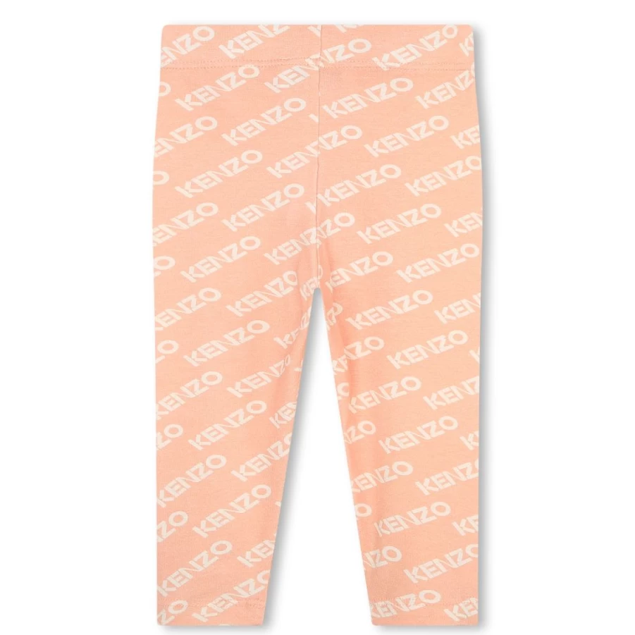 KIDS21 Pink Logo Allover Leggings for Kids