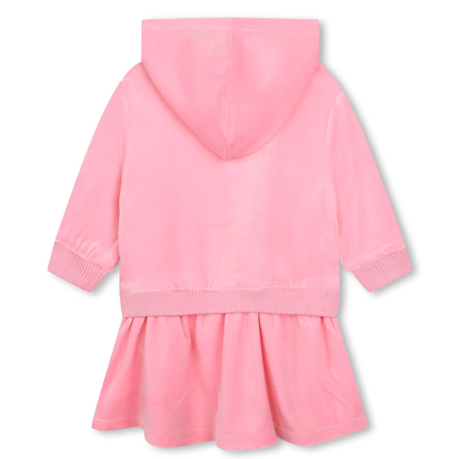 KIDS21 Pink Glitter Rainbow Sweater Dress for Kids